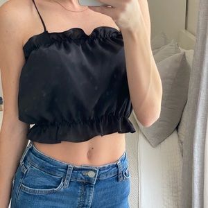 Free People crop top blouse. Size XS